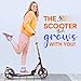 Hurtle Lightweight and Foldable Kick Scooter - Adjustable Scooter for Teens and Adult, Alloy Deck with High Impact Wheels (Real Tree)