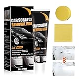 2026 New Car Scratch Remover，Scratch Remover for Vehicles, Paste Car Scratch Remover Car Polishing Wax Scratchs Remover with Wipe and Sponge Cars Paint Scratchs Repair Kit for Deep Scratches (1set)