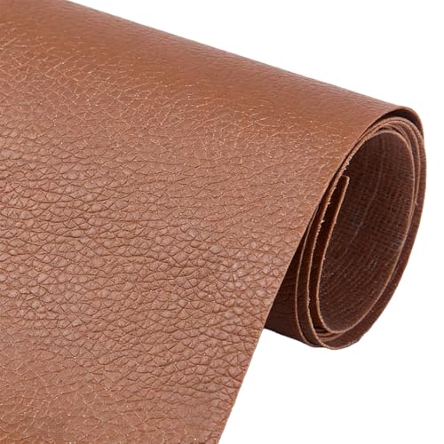 Cremsy Leather Repair Patch Tape 19.7 x 53.9 Inch Self-Adhesive Leather Repair Patch for Furniture Sofa Seating Car Seats Handbag Waterproof & Durable (Light Brown)