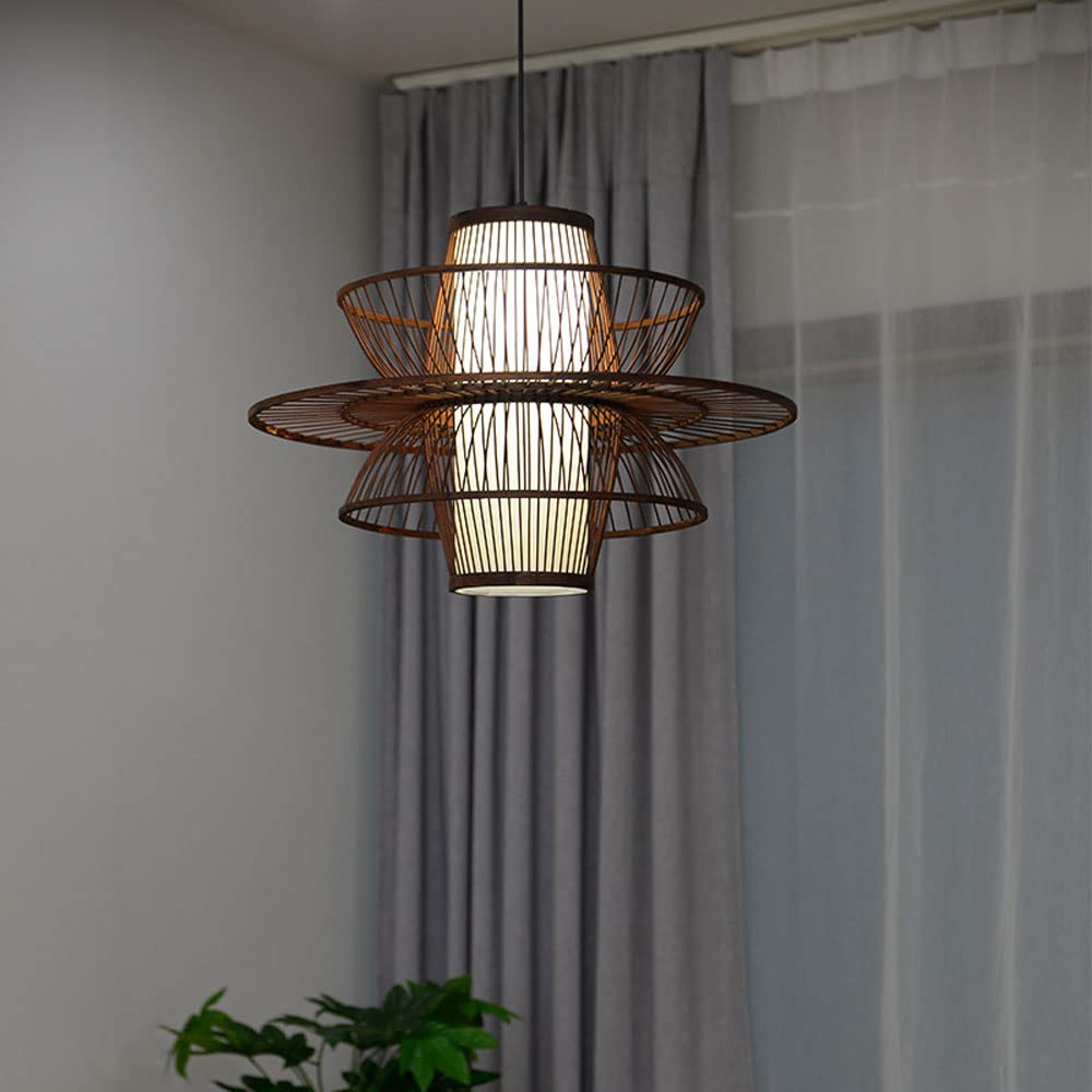 Nowoczesna Ręcznie Robiona Lampa Wisząca Z Bambusa Editor, Nordic Odchudzanie B&B ŻYRANDOL OPRAWA, Creative Single Head E27 Base Lighting Lantern, Do Sypialni, Gabinetu, Biura
