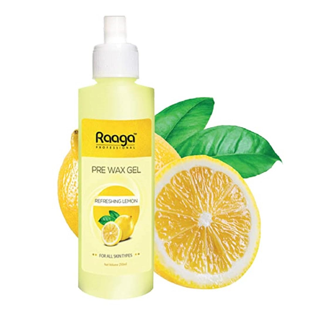 Raaga Professional Pre Wax Gel with Refreshing Lemon and Cocoa Butter for All Skin Types | Prepares Skin for Waxing and Smoother Hair Removal (250 ml)-image-8
