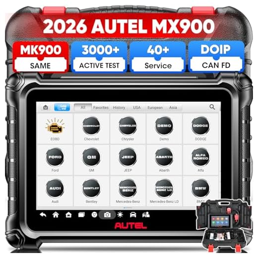 Autel MaxiCheck MX900 Scanner, 2026 Bidirectional Scan Tool with 3000+ Active Test, DoIP&CAN FD, 40+ Service, US Ver. of MaxiCOM MK900 MK900BT, Up of MK808BT MK808S MX808S, All-Sys Diagnose, FCA 11OS