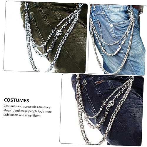 GALPADA Calças De Corrente Goth Acessórios Masculinos Decoração Steampunk Acessórios 1 PC Masculino