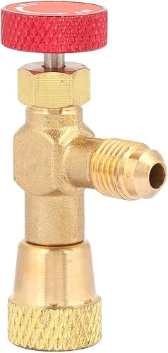 ViaGasaFamido R410A Válvula de bola de control refrigerante lata botella grifo abridor de válvula Herramientas 14 '' - 516 '' adaptador de rosca