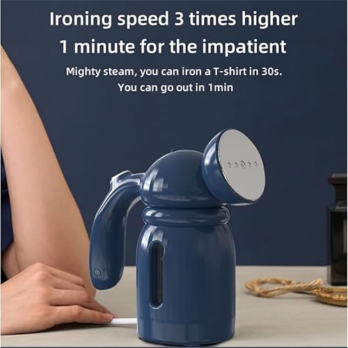 Miniatura 6 de DAUTAI Vaporizador de ropa de mano, removedor de arrugas para ropa, capacidad de 800 W, 10.1 fl oz, calentamiento 15S, vaporizador de ropa de viaje