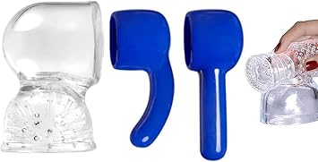Magic Wand Attachment, Hitachi Attachments Silicone 4 Pack-Blue2Pcs+Clear2Pcs