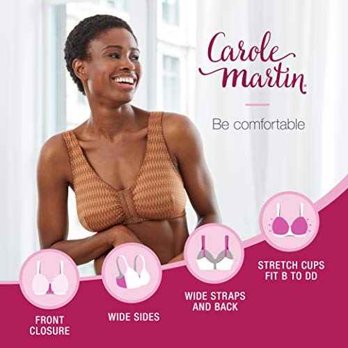 image for Carole Martin Full-Freedom Comfort Front Closure Bra for Women, Wirele