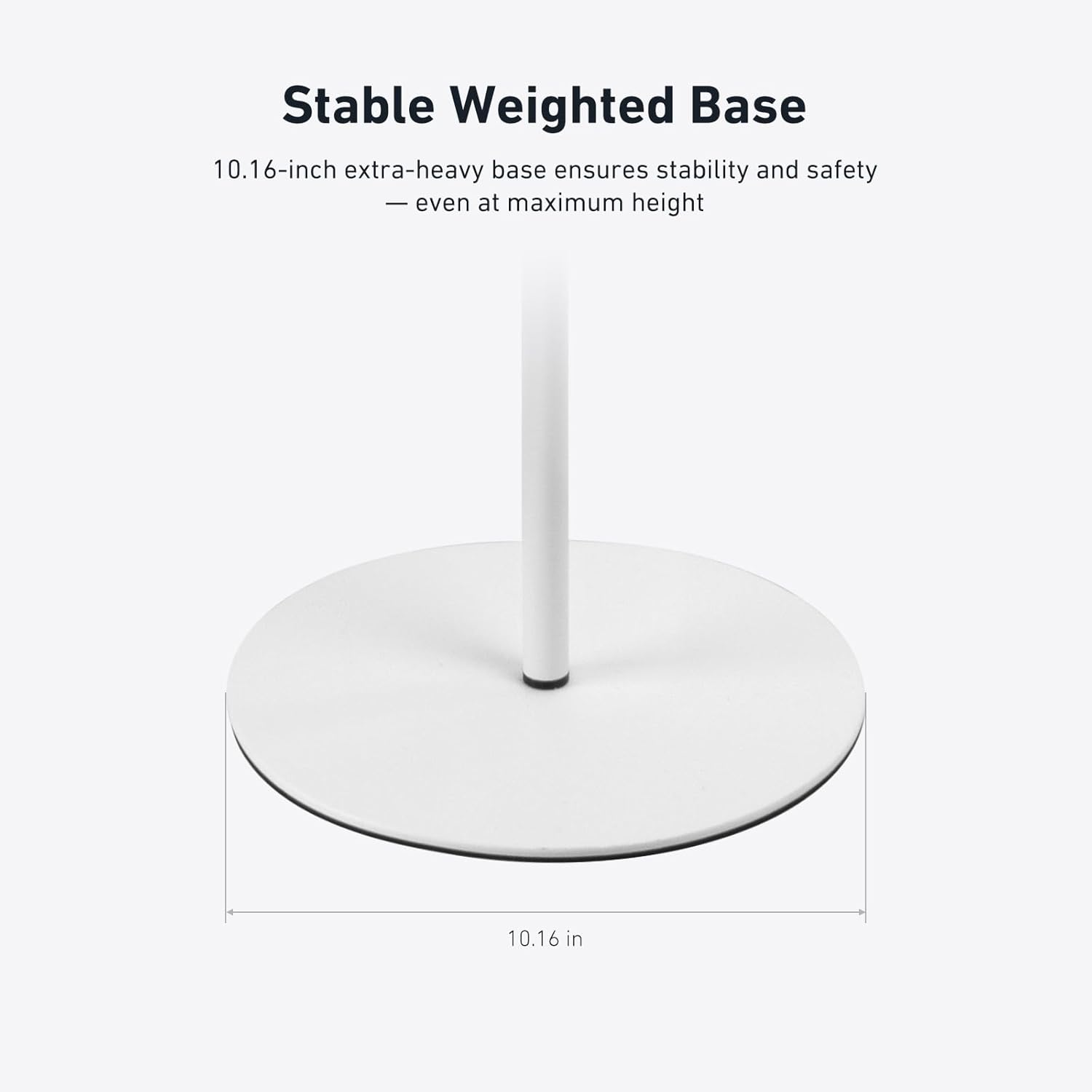 Holicfun Adjustable Floor Stand for Eufy Spaceview/Spaceview Pro Baby Monitors (E110 & E210), 52.75–66.93 in Height, Flexible Gooseneck, Weighted Stable Base