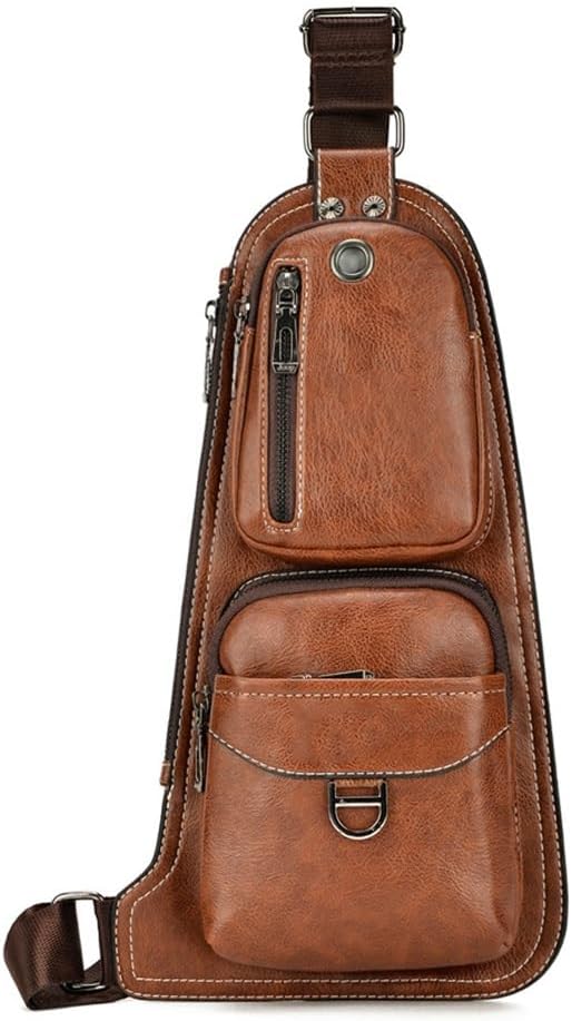 Men's Chest Bag Crossbody Shoulder Outdoor Leisure