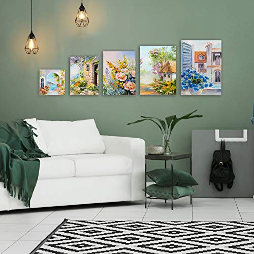 Fixwal 18 Pack Canvases For Painting Art Canvas Boards Canvas Panels Multipack, 4X4, 5X7, 8X10, 9X12, 11X14 Inches, 3Mm Thickness Canvas Value Multi Pack For Acrylic Pouring, Oil Paint Art #TOP4