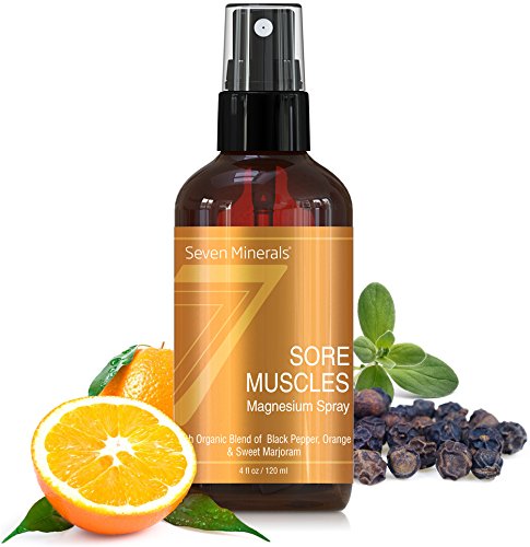 Sore Muscle Relief Magnesium Spray - Made in USA - Powerful Organic Blend of Essential Oils (Black P - //coolthings.us
