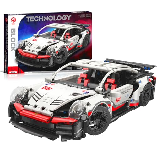 Generisch Bloques de construcción Modelo Coche Pursghe 911 RSR 1:14-1058 Piezas para niños a partir de 6 años y adultos