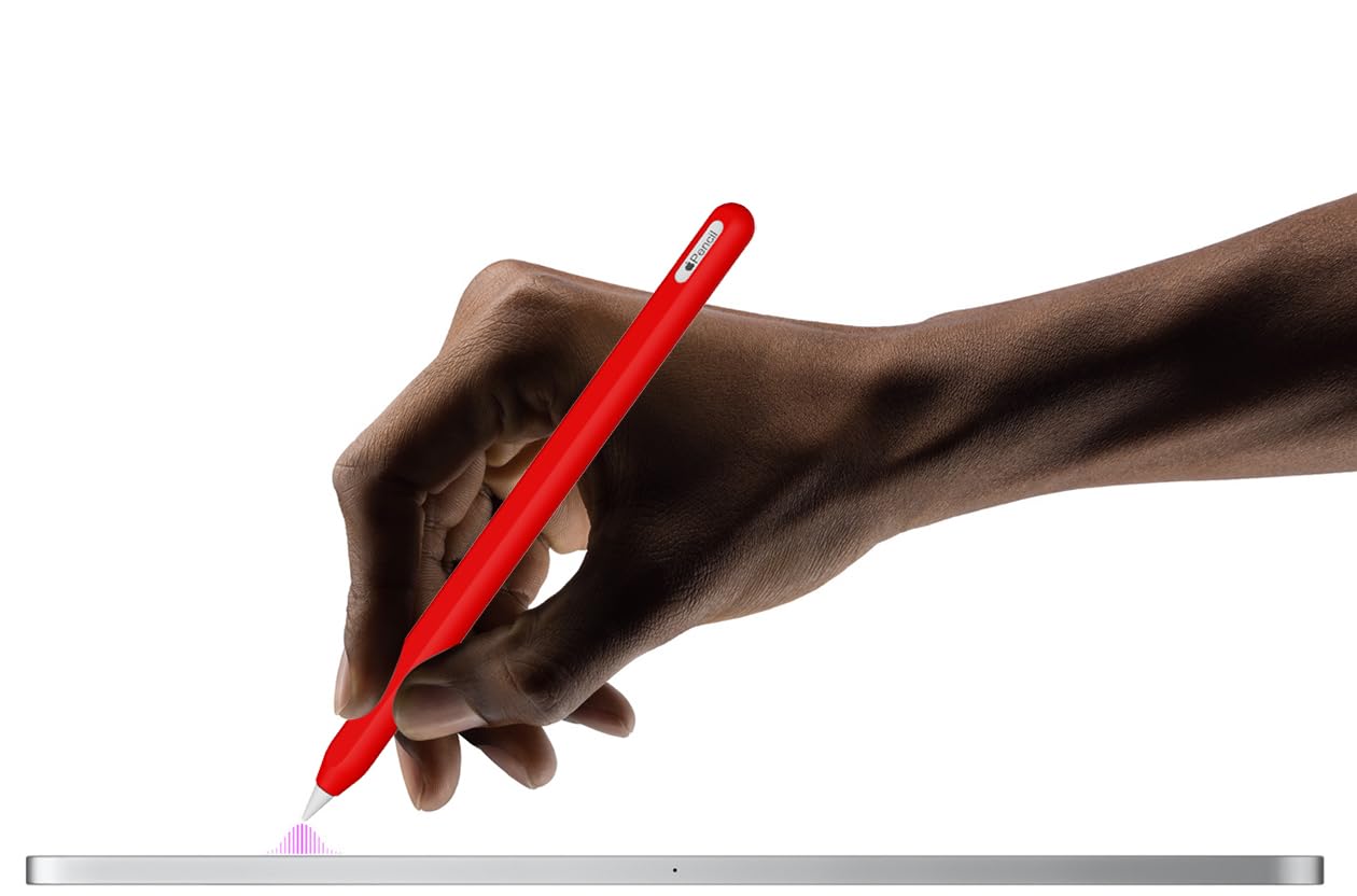 Funda de silicona ultrafina compatible con Apple Pencil de 2ª generación, funda protectora de silicona para iPad Pro 11 de 12.9 pulgadas 2018, a prueba de golpes, funda de silicona suave (rosa)