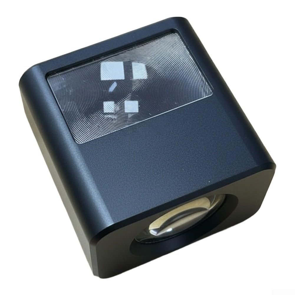 Mirino a livello della vita per fotocamere da 35 mm, alloggiamento in metallo con obiettivo rivestito, compatto 2,5 x 3,5 x 3,5 cm, per fotografia di strada e documentari, disponibile in nero
