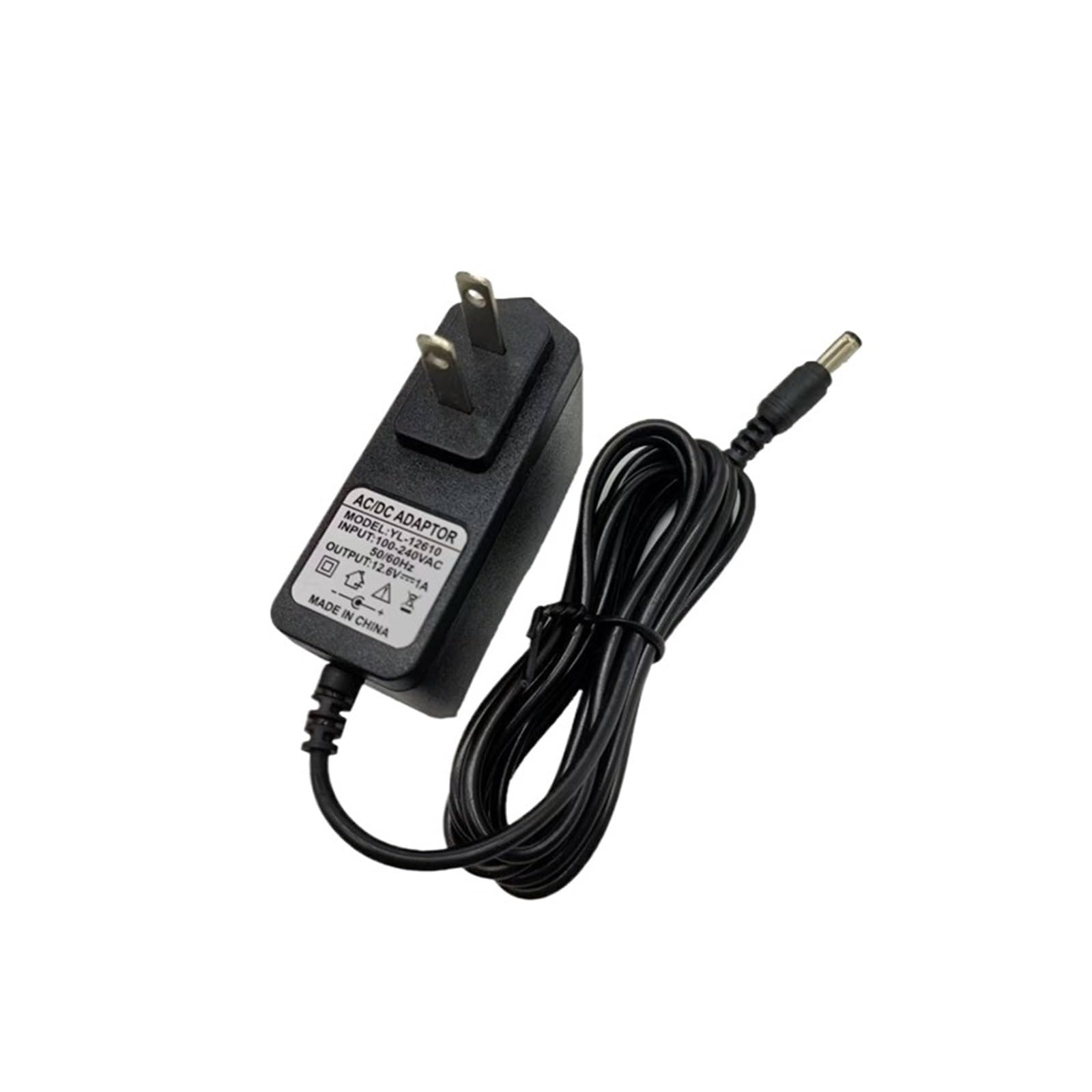 Chargeur de Batterie au Lithium 4,2 V 8,4 V 12,6 V 1 A 2 A Lampe de Poche Chargeur de Pistolet de Fascia perceuse à Main 12 V(Br,12.6V1A Round Head 5.5mm)