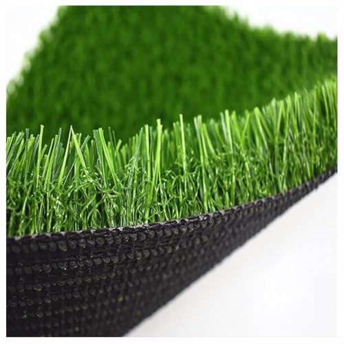 TYHAYJYK Alfombra de césped artificial para interiores y exteriores, 3 x 2 m, 3 x 5 m, rollo de césped artificial realista para interiores y exteriores, para mascotas, patio, jardín, balcón, boda