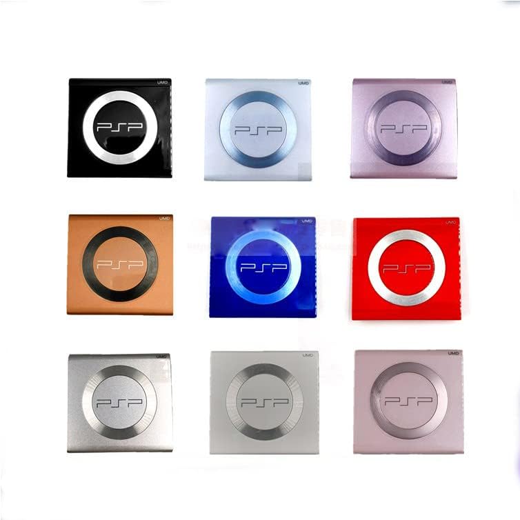 UMD Back Door Cover Housing Shell Replacement for PSP2000 PSP 2000 Game Console Back Case (Red)