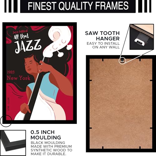 Image of BLINKART All That Jazz 1983 New York Wall Art Painting Print Design | Aesthetic Wall Decor Photo Artwork Frame Decoration Hanging Home Bedroom Living Room Office Wall Decor | T009 | 13x10 Inches
