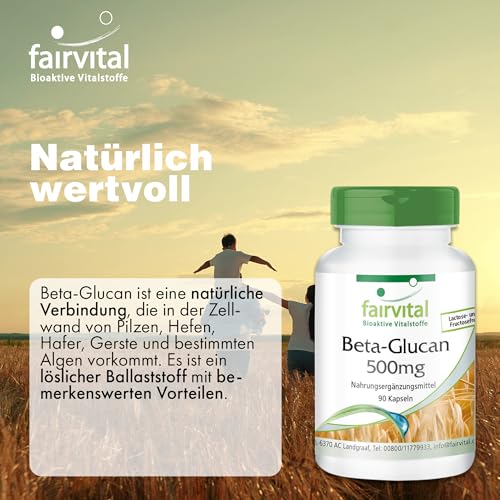 Beta-Glucan Fairvital Kapseln 90 Stück 500mg