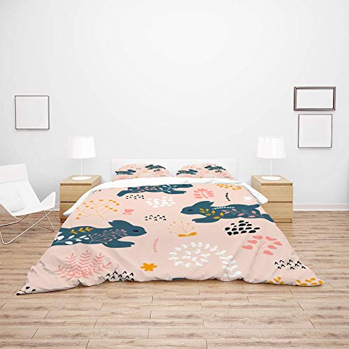 Housse de couette lapins et fleurs pour une chambre douce - 4