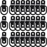 24 Pieces D-Ring Tie Down 1/4 Inch Stainless Steel D-Rings Trailer 700 Lbs D-Ring Bracket D Ring...