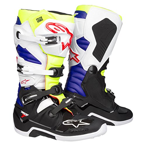 Image of Alpinestars Men's Tech 7 Enduro Drystar Waterproof Motocross Boots, Enhanced Comfort, CE-Certified