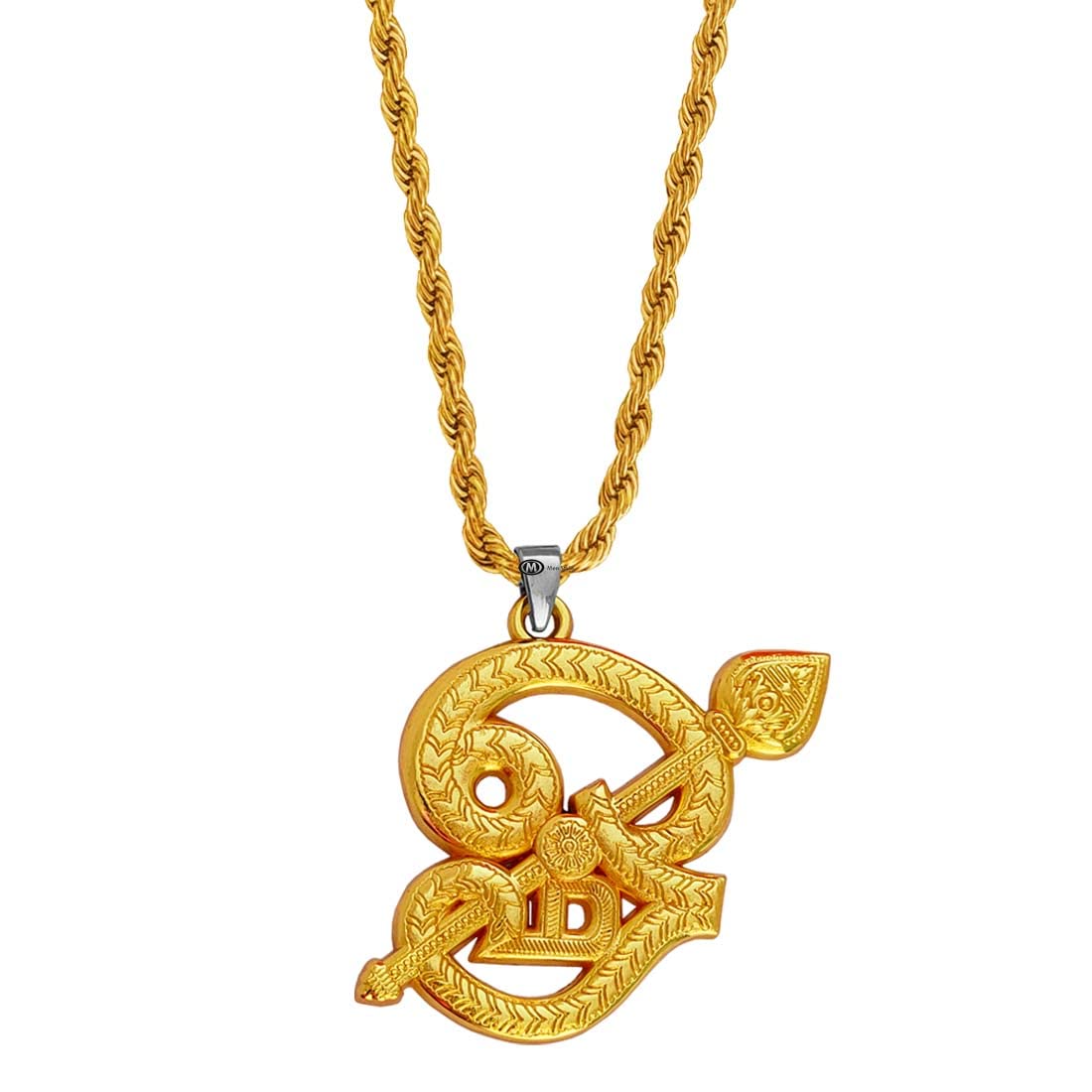 M Men Style Tamil Om Murugan Vel Subramanya Swamy Vel Kavach Om Sakthi Gold Brass Pendant Necklace Chain For Unisex Adult (B0BYXDTM8H) Amazon Price History, Amazon Price Tracker