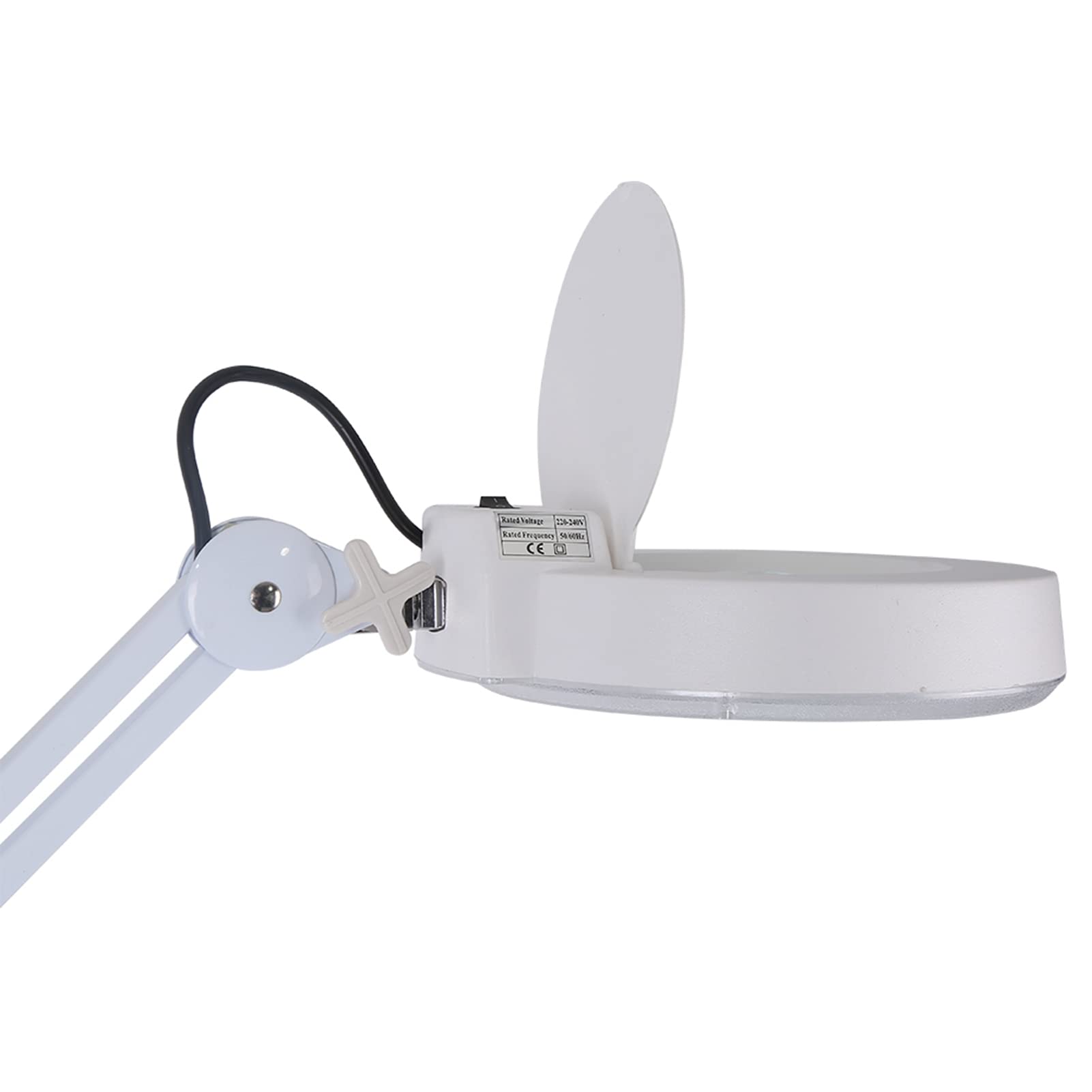 Ausla Lámpara De Lupa De Pie, Lámpara De Lupa De Piso Blanca 220-240V De Pie Para Spa Para Uñas Para Tatuajes