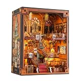 NookMaster Book Nook Kit with LED Light DIY Miniature Dollhouse for Adults