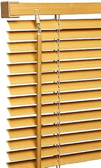 My Home Store PVC window Venetian Blind Blinds Easy Fit Trimmable Fittings Window Treatment Shutter Twist Open Close (Teak-Wood Grain Effect, 135cm wide (53.14") x 213cm Drop)