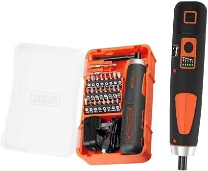 Black \u0026 Decker Set Atornillador Inalambrico 4V Push And Go + 27 Accesorios  BD40K27 Black And Decker : Amazon.com.mx: Herramientas y Mejoras del Hogar