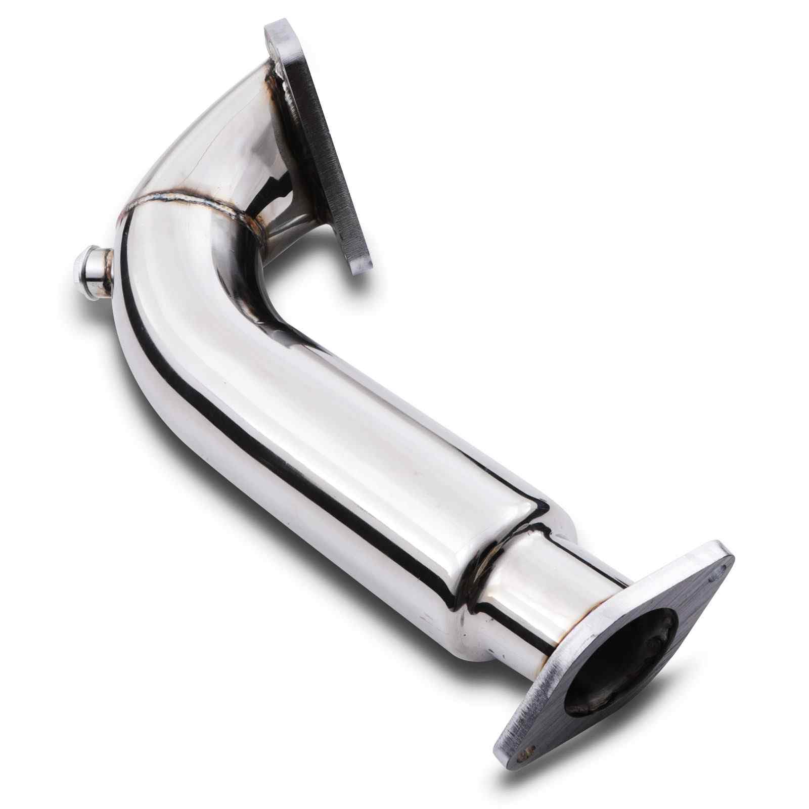 Tubo di scarico decat da 7,6 cm, compatibile con Fiat Abarth 08-18 1.4 IHI Turbo in acciaio inox De Cat Down Pipe Upgrade