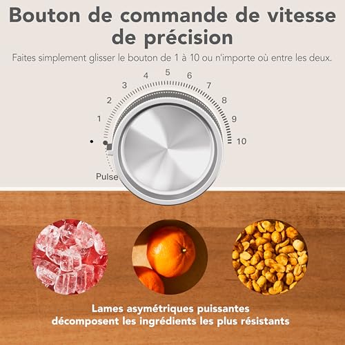 Blender KITCHENAID 5KSB2073EBM – 1200W, 2L, 10 Vitesses, Programmes Automatiques - vue 6