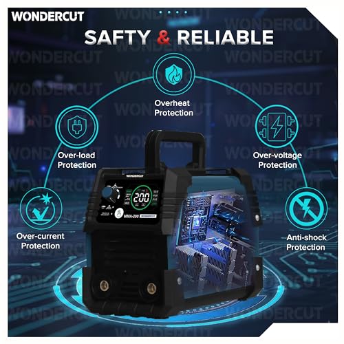 Image of WONDERCUT 200A ARC Inverter Welding Machine WC-MMA200-B (IGBT) | VRD Anti-Shock Safety System | ARC Force Control | Advanced Touch Panel with Hot Start, Anti-Stick Functions