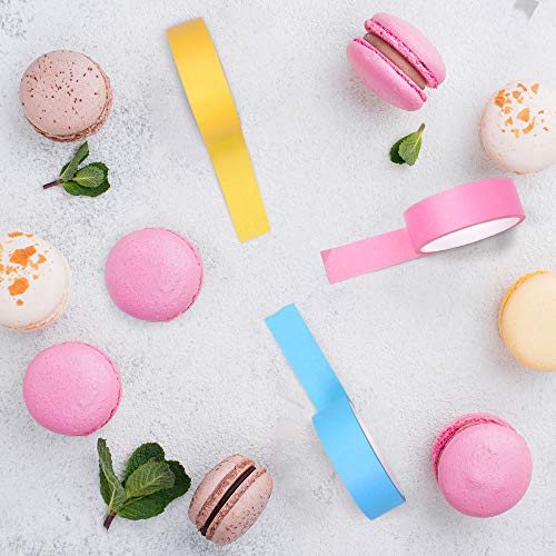 Bearly Art Washi Tape Set - Macaron Mix - 10 Pastel Colors Decorative Tape For Diy Crafts - Extra Long Rolls - Scrapbooking And Paper Crafts - 15Mm Wide And 5M Long #TOP6