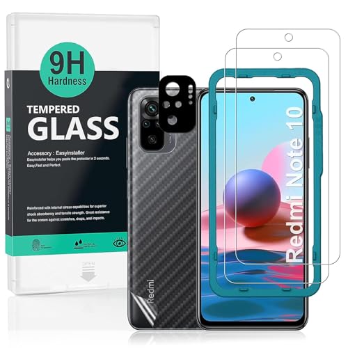 Ibywind �Ή� Redmi Note 10(4G)/Note 10S �K���X�t�B���� 2 ���ی�t�B���� �K�C�h�g�t�� �����Y�J�o�[�i1���j�w�ʃV�[�g�i1���j ���菝�h�~�ϏՌ��d�x 9H�����K���X�t�B�����y���炩�Ȏ�G��z�y�C�A�[���z�y�w��F�ؑΉ� 