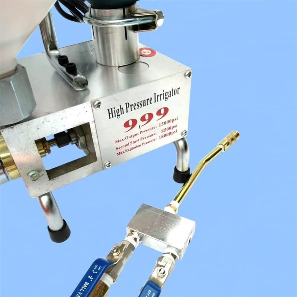 High Pressure Grouting Machine, Grout Injecting Pump, 1100W Polyammonium/Epoxy Resin Grouting Machine Grouting Injection Pump (Color : Orange)