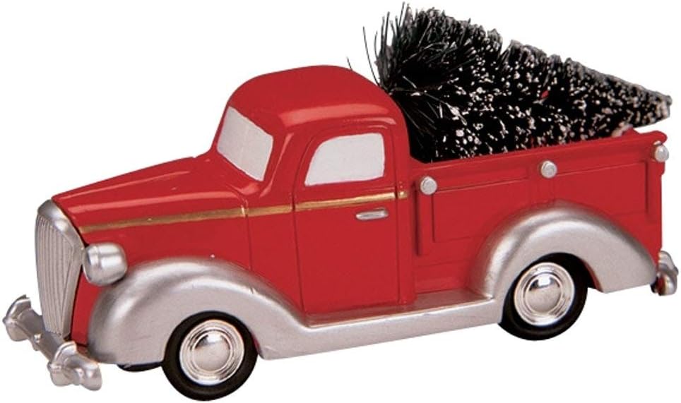 Lemax Village Collection Red Pickup Truck Figurine, 1.6-in, #84837