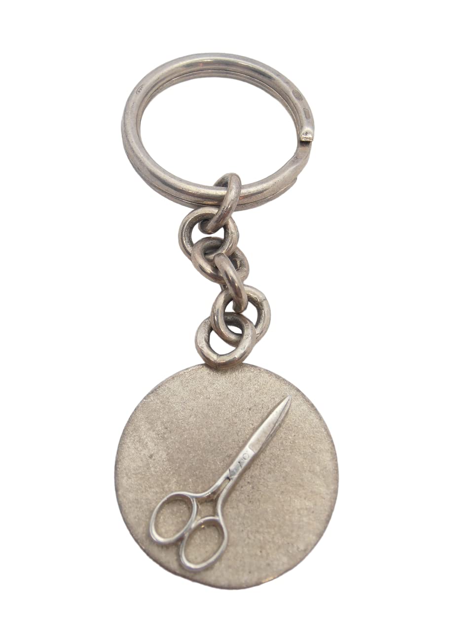 Ciseaux porte-clés en argent 925, l'excellence artisanale pour coiffeurs et tailleurs