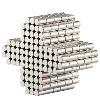 80 Pieces 3x6mm Small Fridge Magnets for Crafts Refrigerator Whiteboard Kitchen Office Magnet