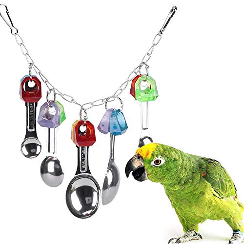 Ycnpeatt 1Piece Bird Swing Toys - Parrot Hanging Chewing Toys for Parakeet, Cockatiel, Conure, Cockatoo, Macaw, African Greys - Image 7
