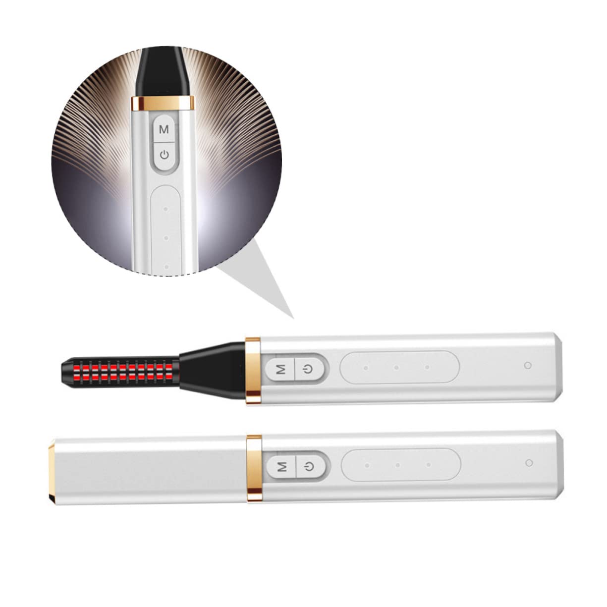 PartyKindom Professional Beauty Tool Electric Eyelash Curler Heated Lash Curling Tool Temperature Control Pink Eyelash Curlers