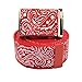 Canvas Military "Red" Bandana Pattern Web Belt & Buckle 60 inches