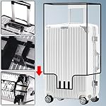 FF1 Luggage Protector Suitcase Cover PVC Bag Dust Proof Travel Suitcase Fits Most 22"
