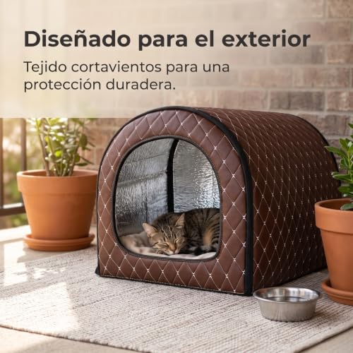 Cama para mascotas exterior grande con bolsas de hielo para perros 6
