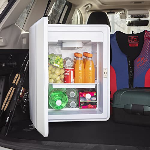 Koolatron Thermoelectric Iceless 12V Cooler/Warmer 36 Qt (34 L) W/Wheels, Portable Electric Rolling Car Fridge W/ 12 Volt Dc Power Cord, Gray/White, Travel Road Trips Camping, Made In North America #TOP7