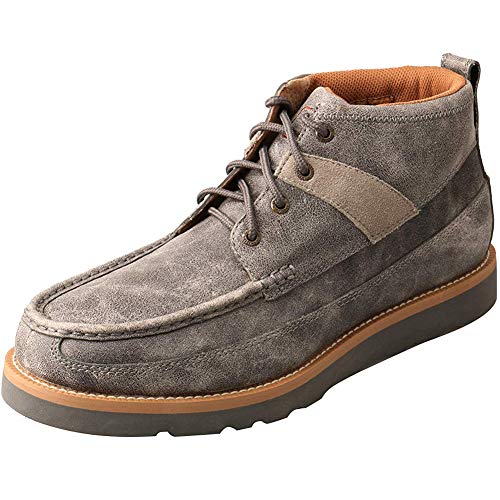 Image of Twisted X Men's Wedge Sole Shoes Moc Toe Grey 11.5 D(M) US