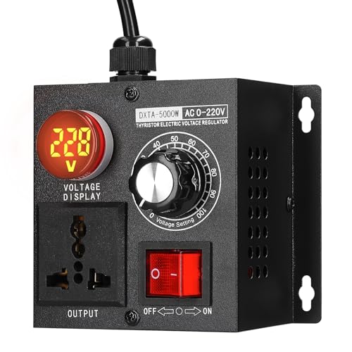 Controlador de Voltaje Monofásico Variable Weytoll AC220V 5000W 8