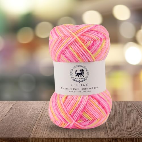 Image of Nestnhaven Acrowools Fleure Hand Knitting and Crochet Yarn. Pack of 1 Ball - 100gms. Shade no - NNHF (Multicolor19) | (900 Gm)