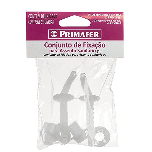 Conjunto de Fix para Assentos Sanitários Plástico, Pincéis Atlas, Branco